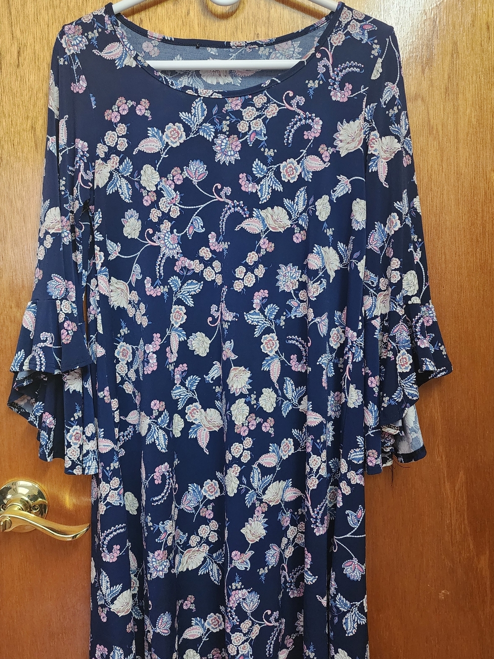 Others Follow Navy Floral Midi Dress